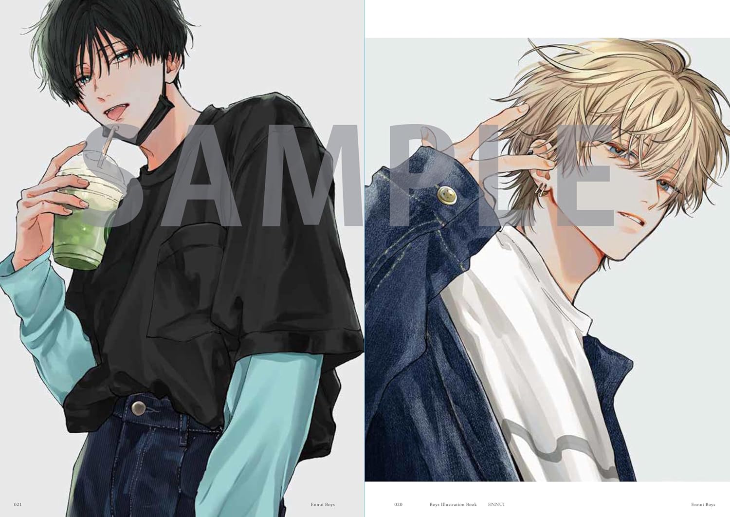 ボーイズイラストブックENNUI アンニュイ 著：NLLE